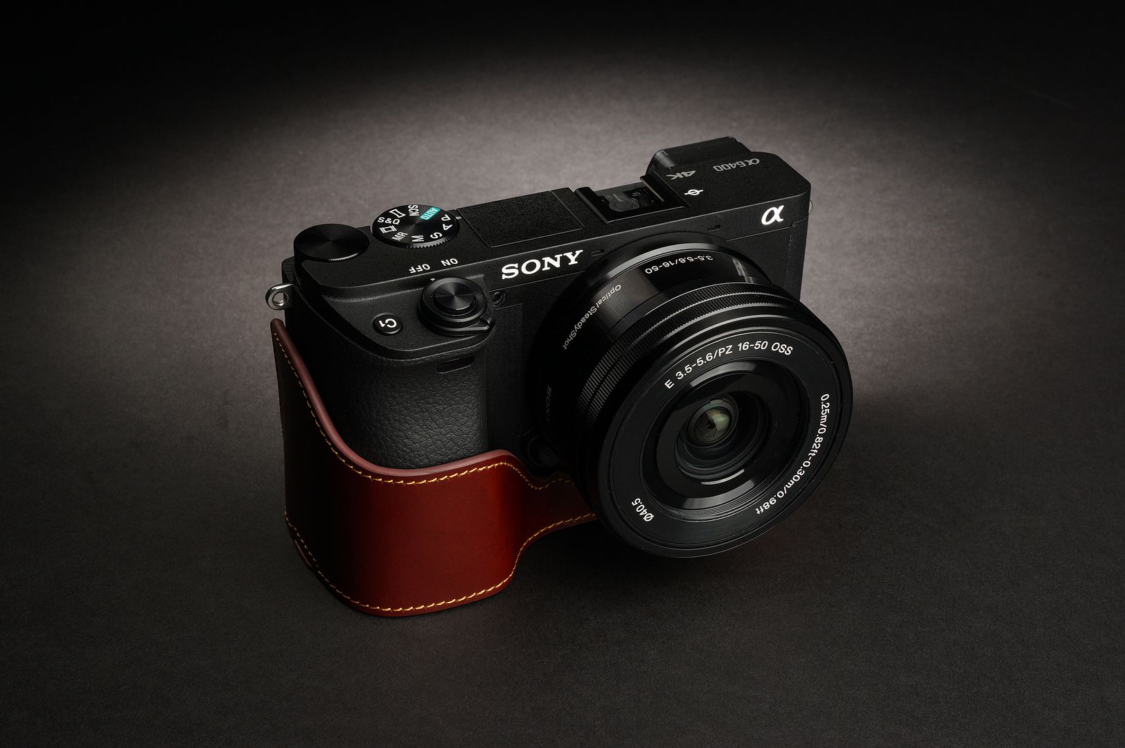 Genuine Real Leather Full Camera Case Bag Cover for Sony A6400 A6100